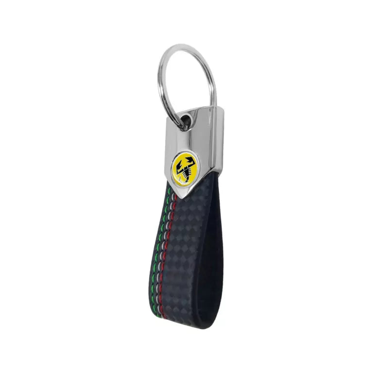 Abarth Carbon Effect Keyring - Black Tricolore - Various Options – TMC  Motorsport