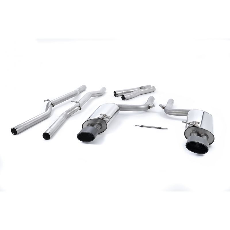 Milltek Exhaust  Audi RS4 B7 4.2 V8 SALOON AVANT AND CABRIOLET Cat-back Exhaust SSXAU062BLK