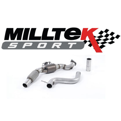 Milltek Sport - Ford Mustang 2.3 Ecoboost 2015 on Large Bore Downpipe and Hi Flow Sports Cat - Fits Milltek Only