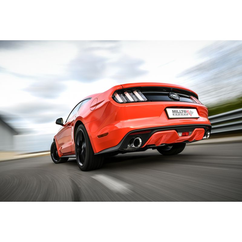 Milltek Ford Mustang 2.3 Ecoboost (Fastback) Large Bore Downpipe and Hi Flow Sports Cat Exhaust Fits Milltek SSXFD169