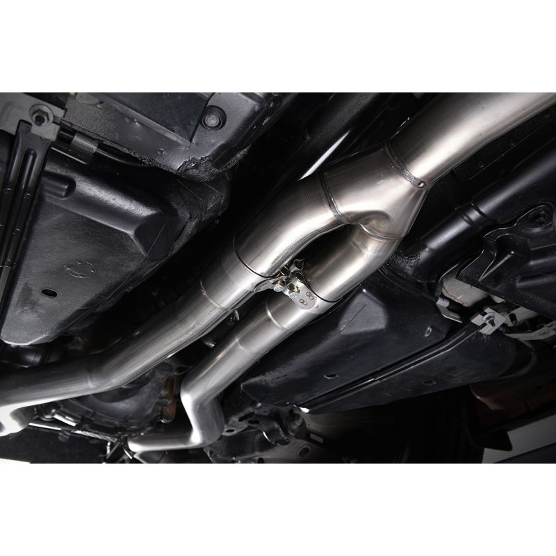 Milltek Exhaust  Ford Mustang 2.3 Ecoboost (Fastback) Cat Back Exhaust System Non Resonated Dual Polish Tips SSXFD175