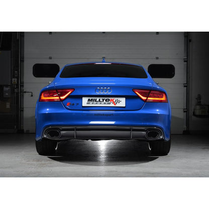 Milltek Exhaust  Audi RS7 C7 Sportback 4.0 V8 TFSi Biturbo Large Bore Downpipes and Hi Flow Sports Cats SSXAU554