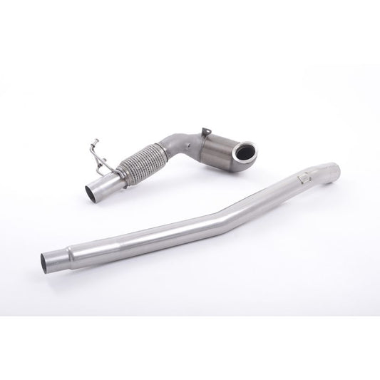 Milltek Exhaust - Audi S3 2.0 TFSI quattro Cabrio 8V Large Bore Downpipe and Hi-Flow Sports Cat (Non-GPF Equipped Models Only) SSXVW349