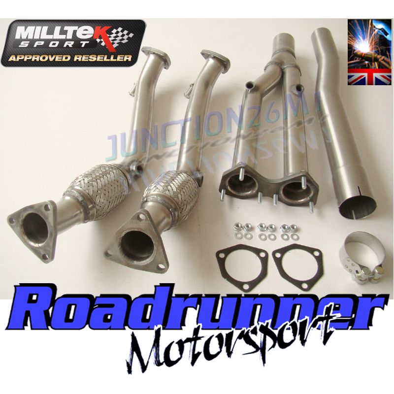 Milltek Exhaust  VW Golf R32 MK5 3.2 V6 De Cat & Downpipes SSXVW174