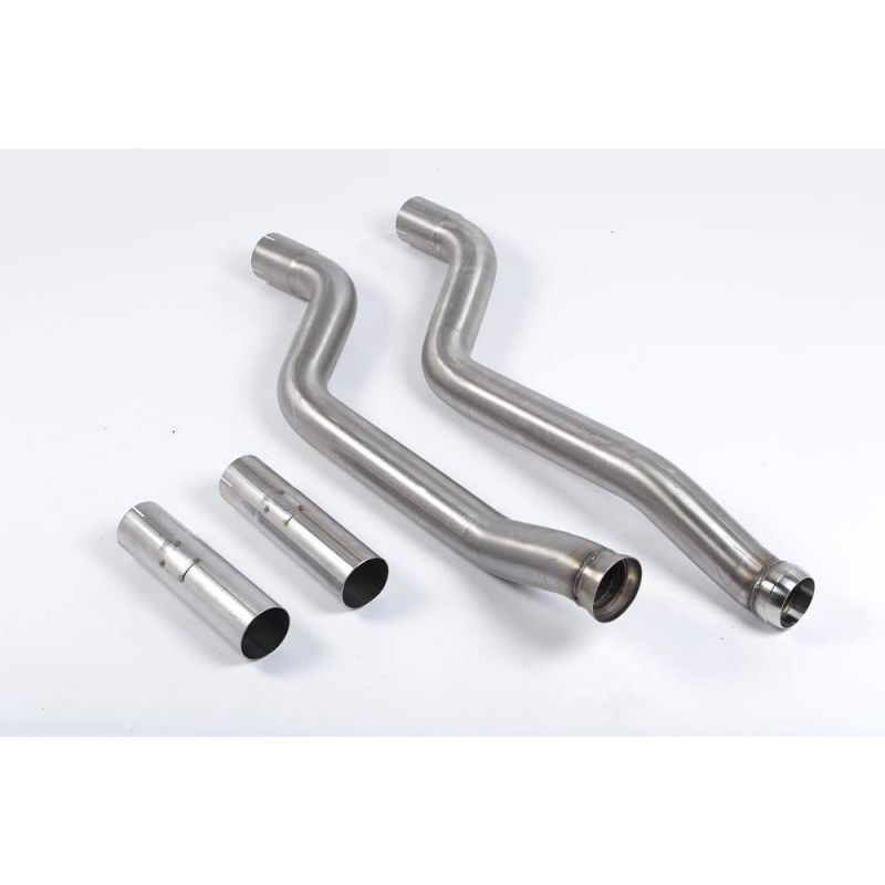 Milltek Exhaust - Mercedes C-CLASS COUPE 63 AMG Secondary Catalyst Bypass Pipes SSXMZ103