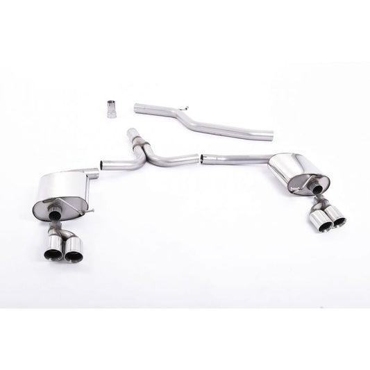 Milltek Exhaust - Audi A4 2.0 TDI B8 140PS / 177PS 2WD SALOON AND AVANT (S LINE MODELS ONLY) Cat-back Exhaust SSXAU299