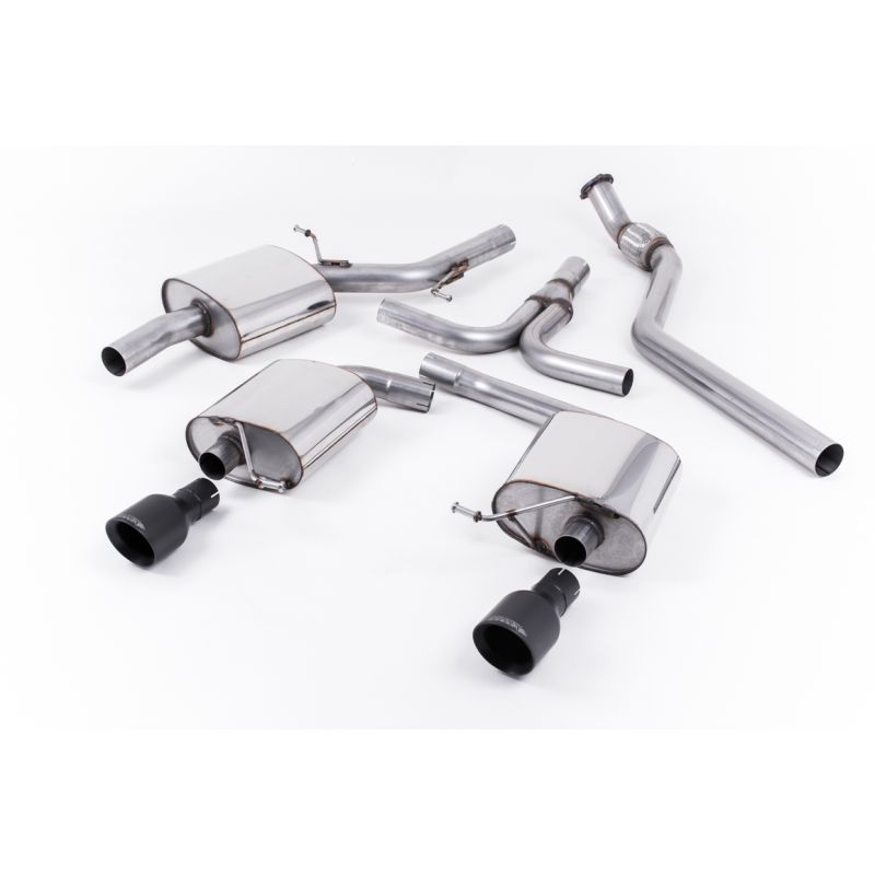 Milltek Sport - Audi A5 COUPE S LINE 2.0 TFSI 2WD AND QUATTRO (TIPTRONIC ONLY) Cat-back Exhaust SSXAU439