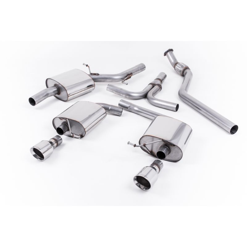 Milltek Sport - Audi A5 COUPE S LINE 2.0 TFSI 2WD AND QUATTRO (MANUAL ONLY) Cat-back Exhaust SSXAU243