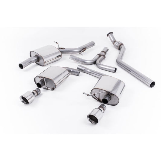 Milltek Sport - Audi A5 CABRIOLET 2.0 TFSI 2WD AND QUATTRO (MANUAL ONLY) Cat-back Exhaust SSXAU243