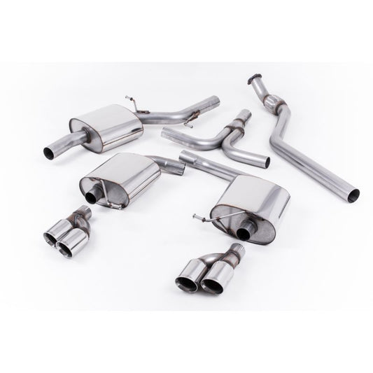 Milltek Sport - Audi A5 COUPE S LINE 2.0 TFSI 2WD AND QUATTRO (MANUAL ONLY) Cat-back Exhaust SSXAU242