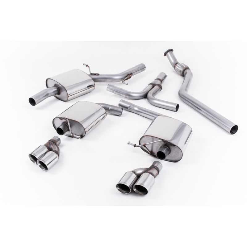 Milltek Sport - Audi A5 COUPE S LINE 2.0 TFSI 2WD AND QUATTRO (TIPTRONIC ONLY) Cat-back Exhaust SSXAU242