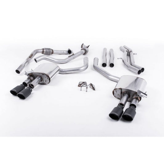 Milltek Sport - Audi S4 3.0 Turbo V6 B9 - Saloon/Sedan and Avant (Non Sport Diff Cars) 2016-2018 Cat-back Exhaust SSXAU656