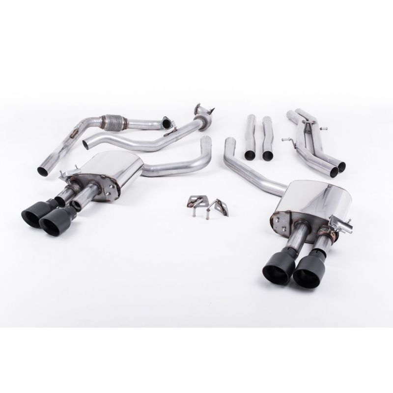 Milltek Sport - Audi S4 3.0 Turbo V6 B9 - Saloon/Sedan and Avant (Non Sport Diff Cars) 2016-2018 Cat-back Exhaust SSXAU651