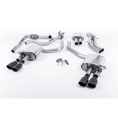 Milltek Sport - Audi S4 3.0 Turbo V6 B9 - Saloon/Sedan and Avant (Non Sport Diff Cars) 2016-2018 Cat-back Exhaust SSXAU649