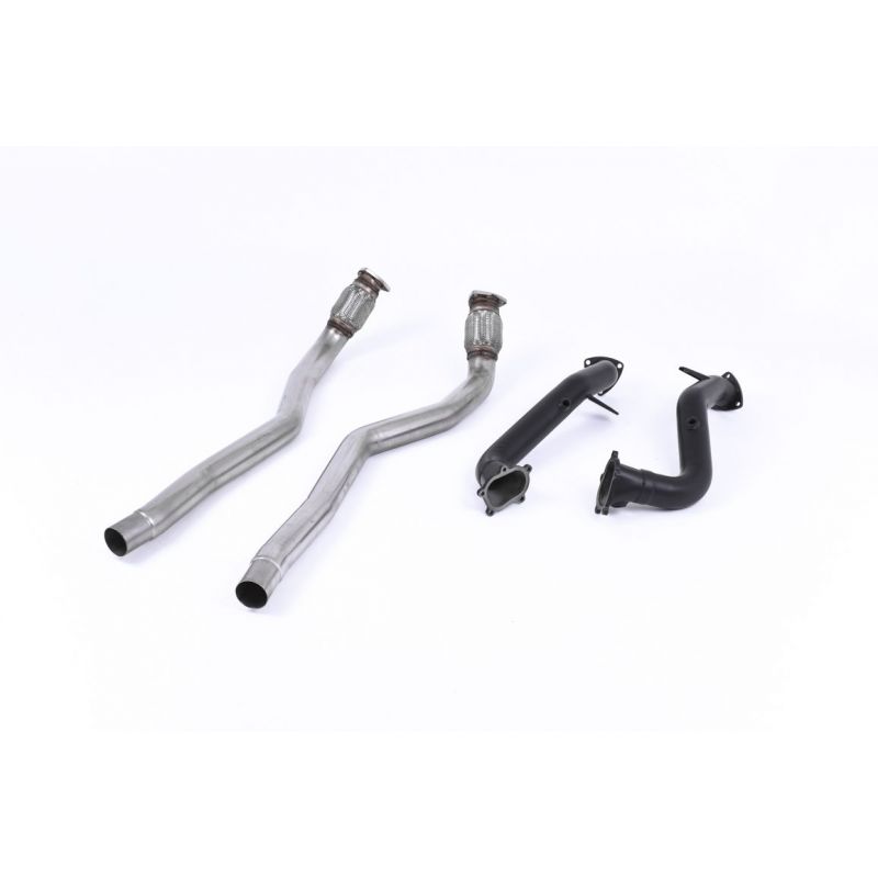 Milltek Exhaust - Audi S6 4.0 TFSI C7 quattro 2012-2018 Large-bore Downpipes and Cat Bypass Pipes SSXAU555