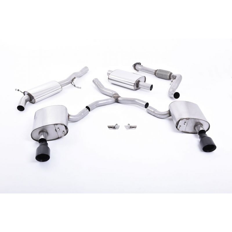 Milltek Exhaust - Audi A4 2.0 TFSI B9 Quattro Saloon & Avant Cat-back Exhaust (Non GPF Equipped Models Only) SSXAU607