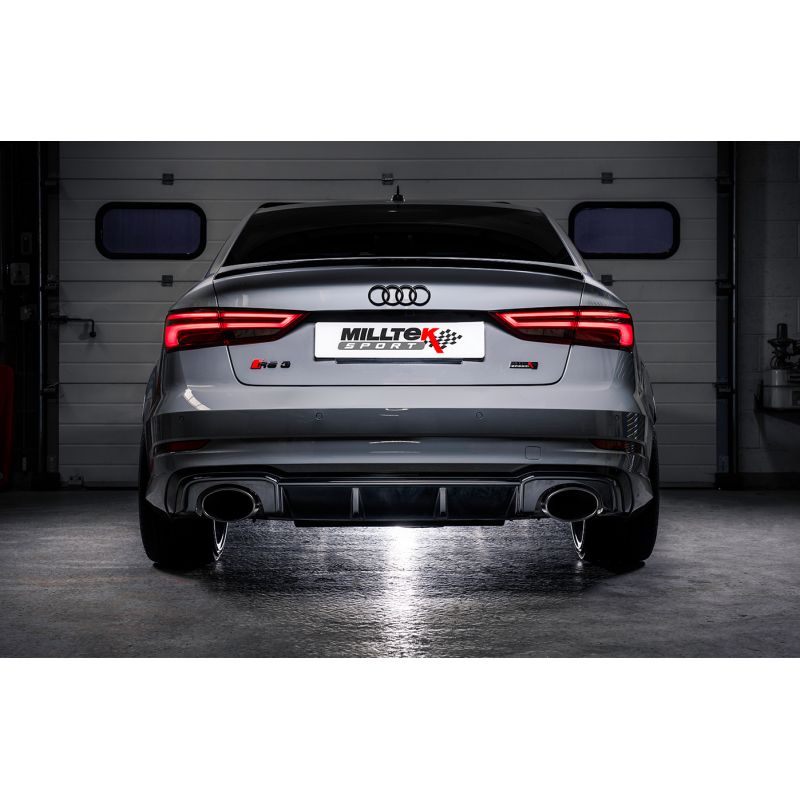 Milltek Exhaust  Audi RS3 Saloon / Sedan 400PS (8V MQB) Cat-back Exhaust (Non-OPF/GPF Models) SSXAU738