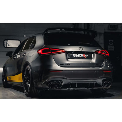 Milltek Exhaust  Mercedes A-Class A35 AMG 2.0 Turbo Black Tailpipe Tips For Exhaust SSXMZ134