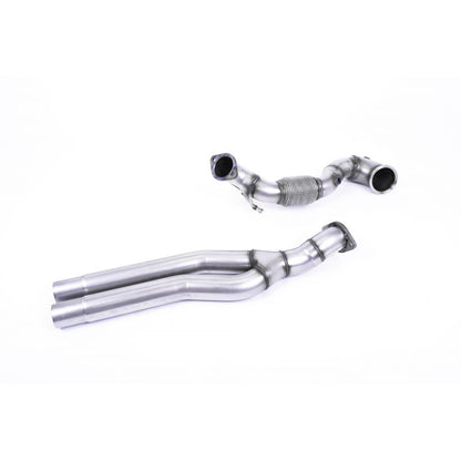 Milltek Exhaust  Audi TT Mk3 TTRS 2.5TFSI Quattro Large-bore Downpipe and De-cat SSXAU727