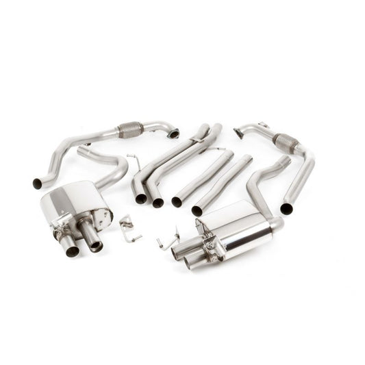 Milltek Sport - Audi S5 3.0 V6 Turbo Sportback B9 (Sport Diff Models Only & without Brace Bars) Cat-back Exhaust SSXAU722