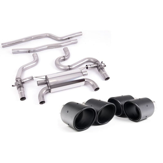 Milltek Exhaust - BMW 2 Series M2 Competition Coupé (F87) GPF Back Exhaust Equal Length System - Loudest SSXBM1139