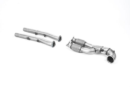 Milltek Exhaust  Audi TT Mk3 TTRS 2.5TFSI Quattro (OPF/GPF Models) Large Bore V2 Downpipe and De-cat Exhaust with GPF Bypass SSXAU897