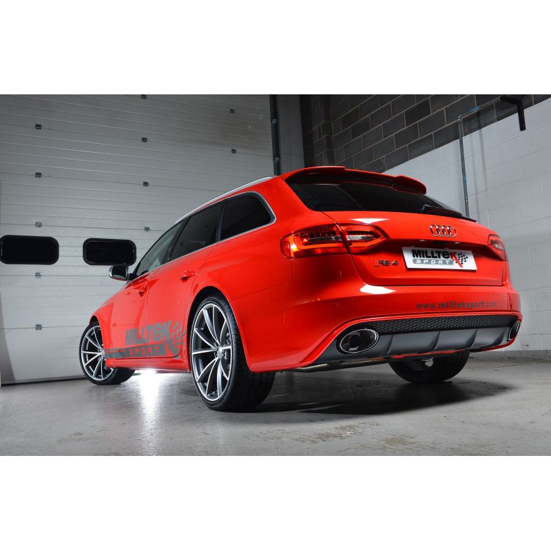 Milltek Exhaust  Audi RS4 B8 4.2 FSI QUATTRO AVANT Cat-back Exhaust SSXAU337