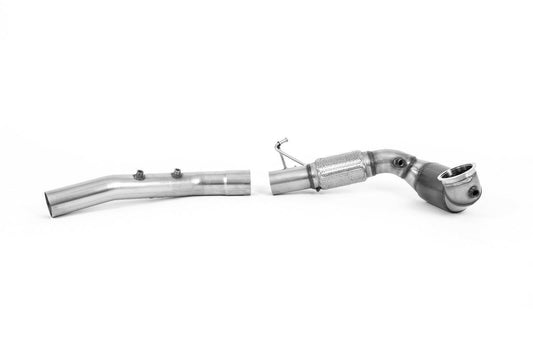 Milltek Sport - Octavia vRS 2.0 TSI 245PS (MQB EVO Mk4) Hatch & Estate (OPF/GPF Models Only) Downpipe Sports Cat & GPF Bypass SS