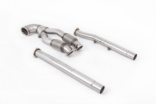 Milltek Sport - RSQ3 2.5T Sportback & SUV (OPF/GPF Equipped Models Only) V2 Large Bore Downpipe and De-cat Exhaust with GPF Bypa