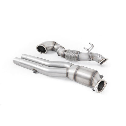 Milltek Sport - Audi RS3 Saloon / Sedan 400PS (8V MQB) - OPF/GPF Models Large Bore Downpipe and Hi-Flow Sports Cat Exhaust SSXAU