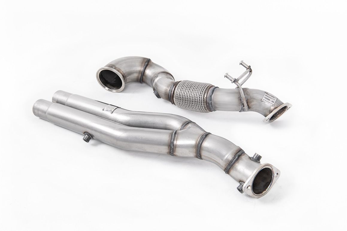 Milltek Sport - Audi TT Mk3 TTRS 2.5TFSI Quattro (OPF/GPF Models) Large Bore Downpipe and De-cat Exhaust with GPF Bypass SSXAU81