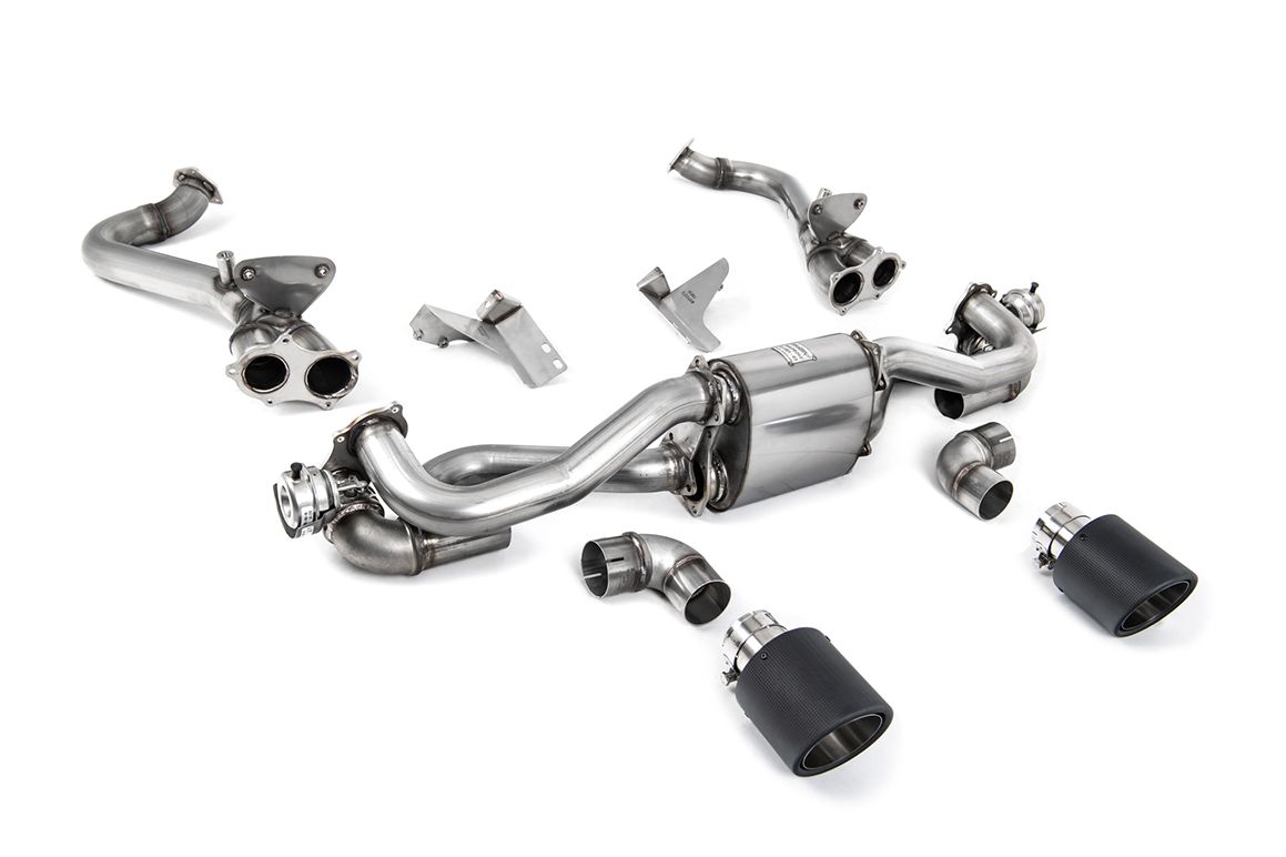 Milltek Exhaust - Porsche Cayman 718 GT4 4.0 (OPF/GPF Equipped Cars Only) Feb 2020 on Cat Back Exhaust Inc GPF Bypass SSXPO166