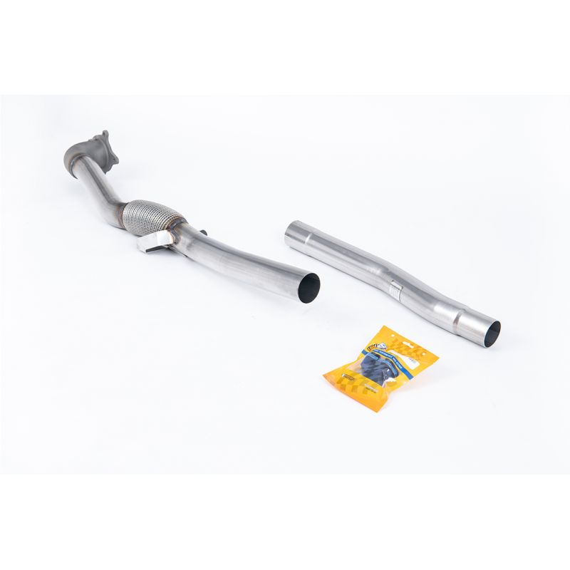 Milltek Exhaust - Audi TT Mk2 TTS quattro 2008 to 2014 Large-bore Downpipe and De-cat SSXAU747