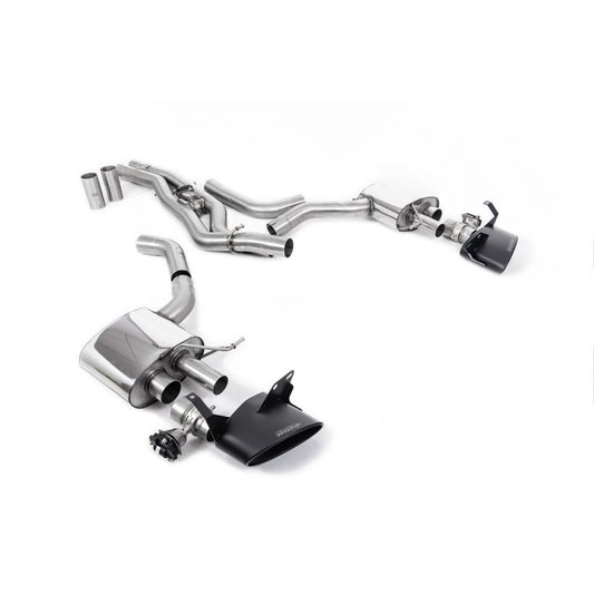 Milltek Sport - Audi RS6 C8 4.0 V8 bi-turbo (OPF/GPF Models) Front Pipe-back Exhaust System (Twin 80mm) SSXAU863