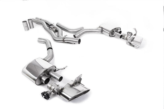 Milltek Sport - Audi RS7 C8 4.0 V8 bi-turbo (OPF/GPF Models) Front Pipe-back Exhaust System (Twin 80mm) SSXAU862