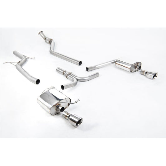 Milltek Exhaust - Audi A4 2.0 TFSI S line B8 (2WD and quattro manual-only) Saloon & Avant 2008-2011 Cat-back Exhaust SSXAU626