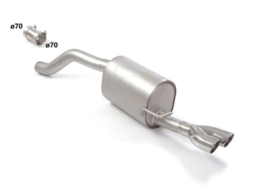 Ragazzon Stainless Steel rear silencer AUDI 40TFSI (147kW) 2018>>2020 (50.0975.56)