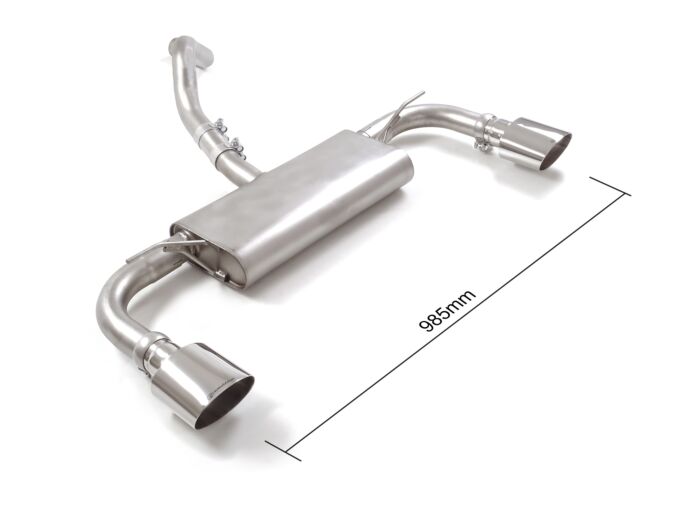 Ragazzon Stainless Steel rear silencer left/right FORD 1.5 Ecoboost (110kW - NO Multilink) 2018>> (50.1071.12)