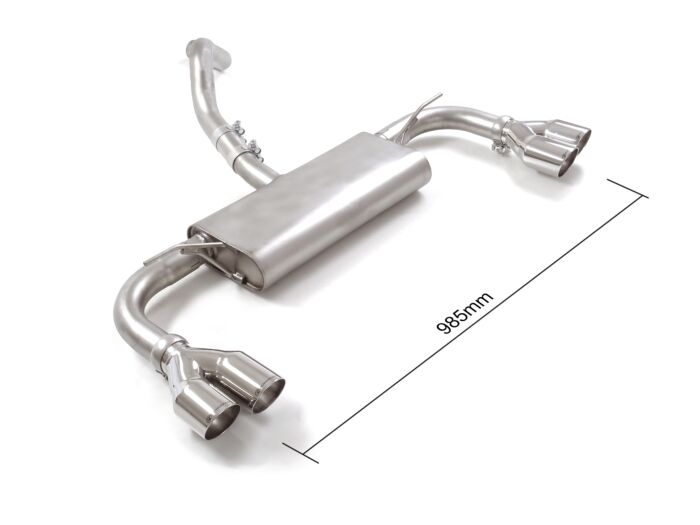 Ragazzon Stainless steel rear silencer left/right FORD 1.5 Ecoboost (110kW - NO Multilink) 2018>> (50.1071.57)