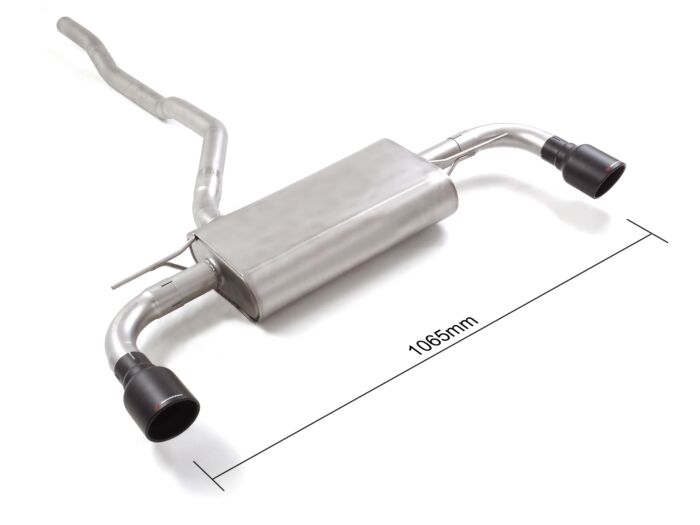 Ragazzon Stainless steel rear silencer left/right BMW 118i (100kW) 11/2020>> (50.1087.61B)