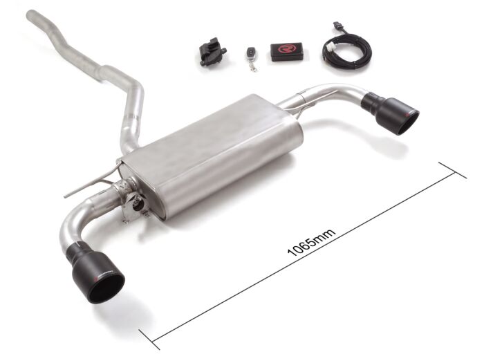 Ragazzon Stainless steel rear silencer left/right BMW 118i (100kW) 11/2020>> (50.1088.61B)