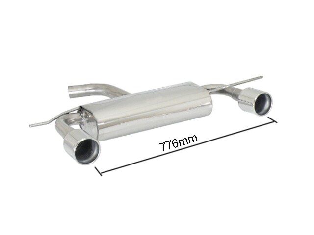 Ragazzon Rear Silencer VW Scirocco - 1.4TSI (118kW) 2008 - (50.0252.06) - TMC Motorsport