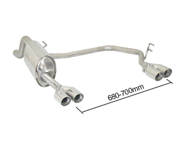 Ragazzon Rear Silencer ALFA ROMEO MiTo - 1.4 (58kW) 09/2008 - (50.0279.56)