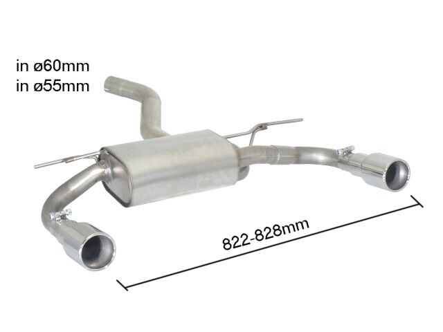 Ragazzon Rear Silencer BMW 4 SERIES F32 420d (135kw) 2013 - (50.0442.05)