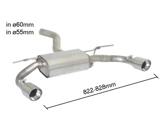 Ragazzon Rear Silencer BMW 4 SERIES F32 420d (135kw) 2013 - (50.0442.60)