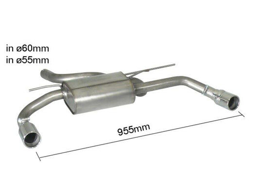 Ragazzon Rear Silencer BMW 4 SERIES F32 420d (135kw) 2013 - (50.0462.04)