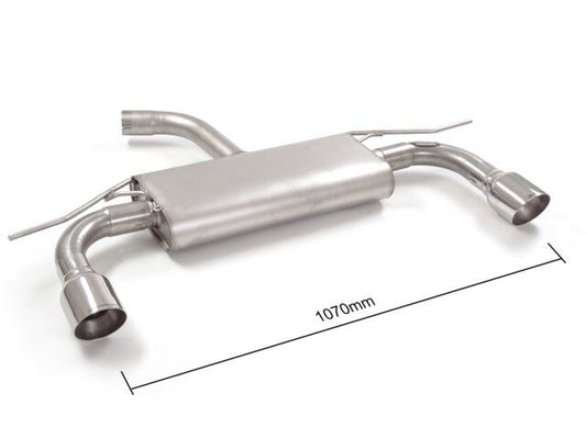 Ragazzon Stainless Steel rear silencer left/right VOLKSWAGEN 2.0TSI GTi TCR (213kW) 70mm 2019>>2020 (50.0807.61)