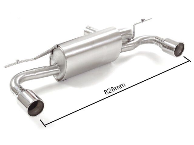 Ragazzon Stainless steel rear silencer left/right BMW F20 118i (100kW - B38) 07/2015>>2019 (50.0847.05)