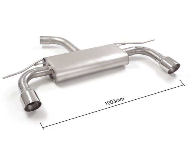 Ragazzon Stainless Steel rear silencer left/right VOLKSWAGEN 1.4TSI (103kW) 2012>>2014 (50.0857.61)