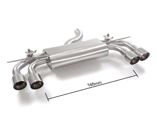 Ragazzon Stainless steel rear silencer left/right VOLKSWAGEN R 2.0TSI 4motion (228kW) 2017>>08/2018 (50.0876.64)